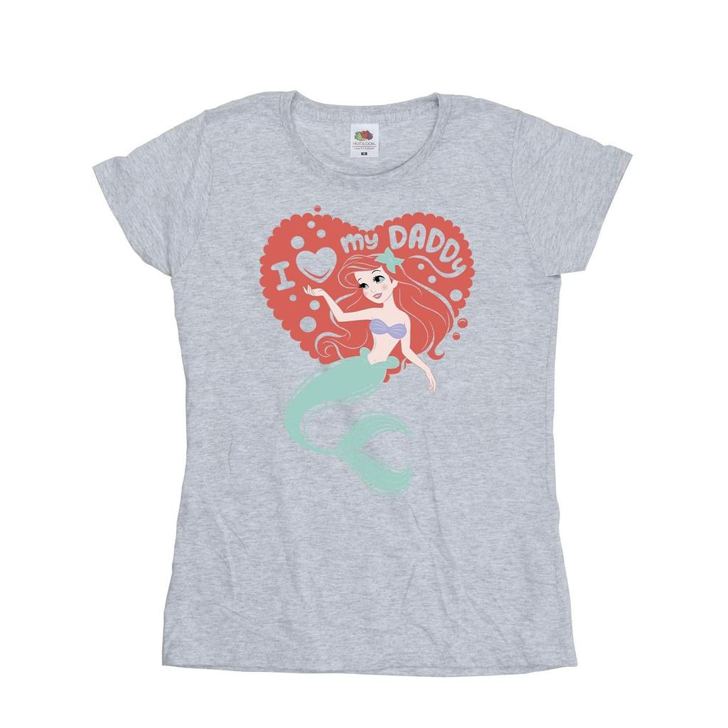 Disney Womens/Ladies The Little Mermaid Love Daddy Cotton T-Shirt