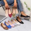New Work Shoes Women's Black Flat Soft Bottom Small Shoes Shallow Mouth Casual Boat Shoes Comfortable Single Shoes Women