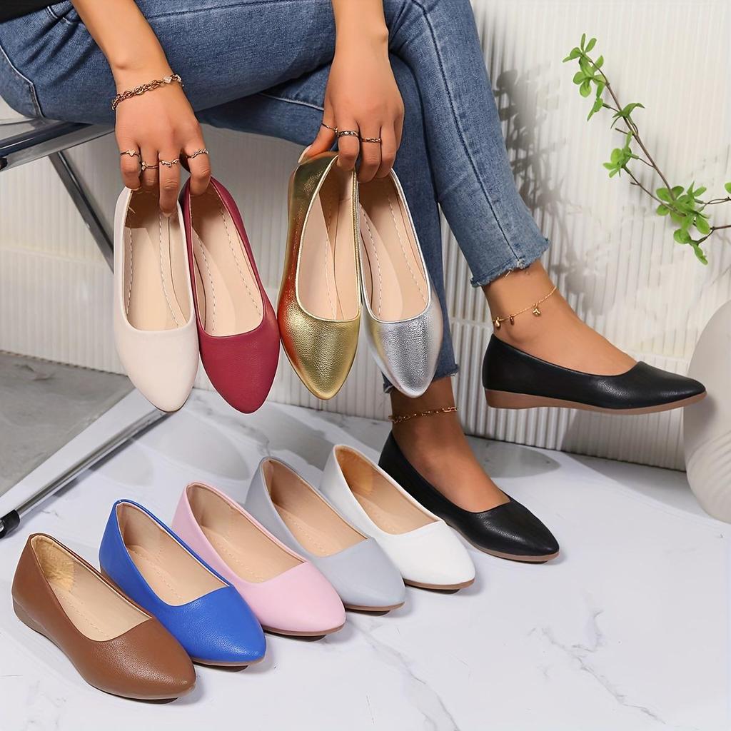 New Work Shoes Women's Black Flat Soft Bottom Small Shoes Shallow Mouth Casual Boat Shoes Comfortable Single Shoes Women