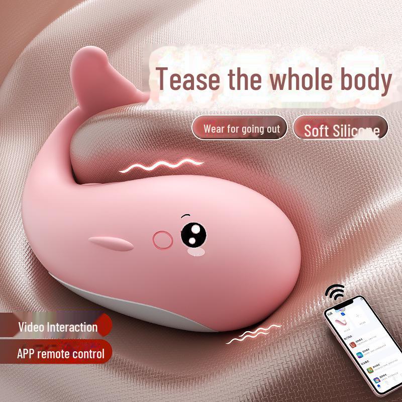 Miji Pipi Whale Wearable Vibrator Mini Program - Adult Female Toy for Vibration and Fun.