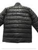 Puffer Black Full Quilted Zipper Stylish Men's Genuine Lambskin Leather Jacket