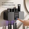 Smart Wall-Mounted Toothbrush Holder & UV Sterilizer with LCD Drying Feature
