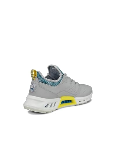ECCO Men's Biom C4 Waterproof Lace-Up Golf Shoes, Concrete/Baygreen, Size 25.0 cm, 3E