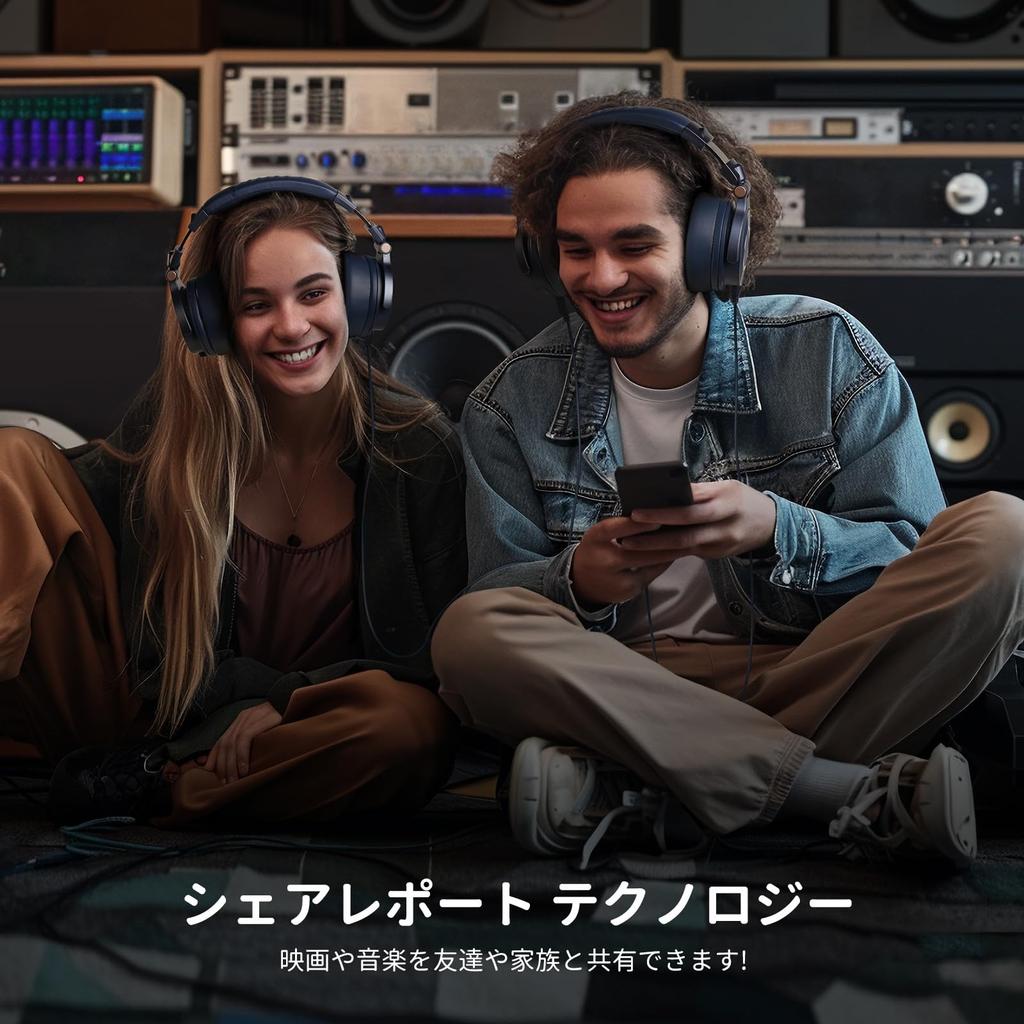 OneOdio Monitor 60 Geschlossener Monitor 50mm Großer Durchmesser 3 Arten von Abnehmbaren Kabeln Kompatibel mit Musikkopfhörern für Studiokopfhörer, Hi-Res