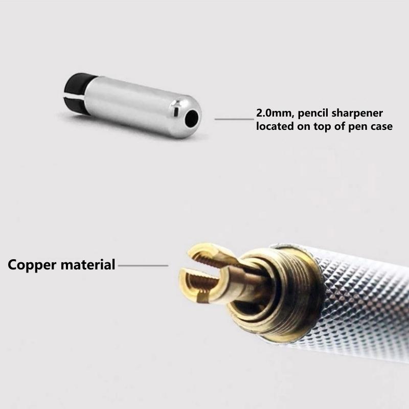 03 05 07 09 13 20 30mm Mechanical Pencil Full Metal Art Drawing Painting Automatic Pencil with Leads Office School Supply