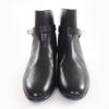 Great HERMES Short Boots Neo Kelly Buckle Leather Black Leather Women 34.5 Used