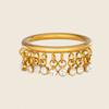 Fringe Finger Ring for Women with Clear Stone Detail, Statement Jewelry for Parties, Date Nights and Gift Giving