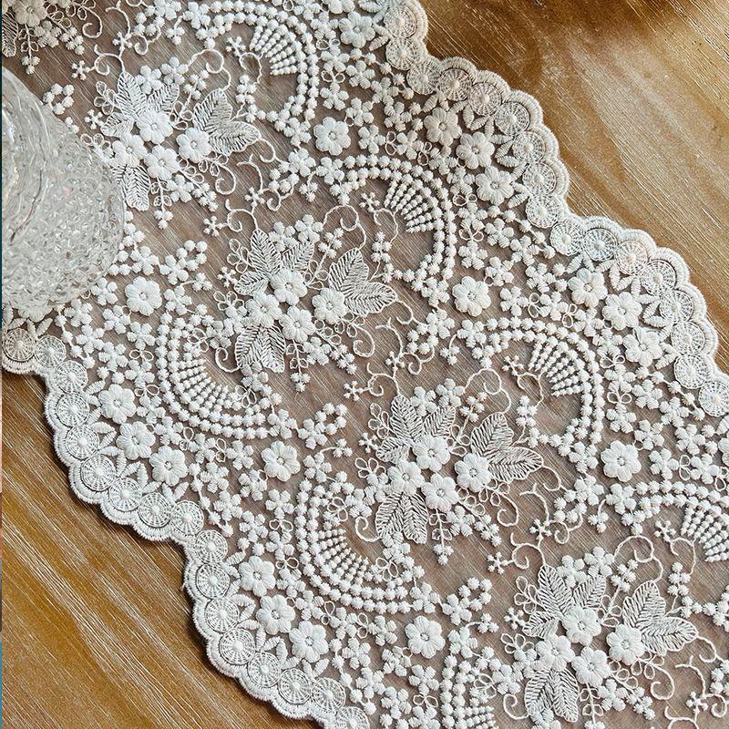 Französische Romantische Spitze Tischläufer Wohnzimmer Couchtisch Lang TV-Schrank Abdeckung Handtuch Eimer Schrank Staub Tischdecke Universelle Abdeckung Handtuch Tuch