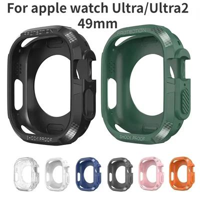 TPU Hülle für Apple Watch Ultra 49mm Bumper KEINE Displayschutzfolie Schutz Kratzfester Rahmen für iWatch Ultra2