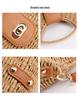 Trendy Hand-Woven Designer Paper Rope Straw Crossbody Bag for Women