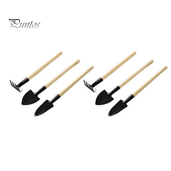 

2 набора мини-садовых инструментов, детский металлический совок с деревянной ручкой, мини-грабли и лопата для рыхления почвы, пересадки, офиса, дома, горшечных растений S