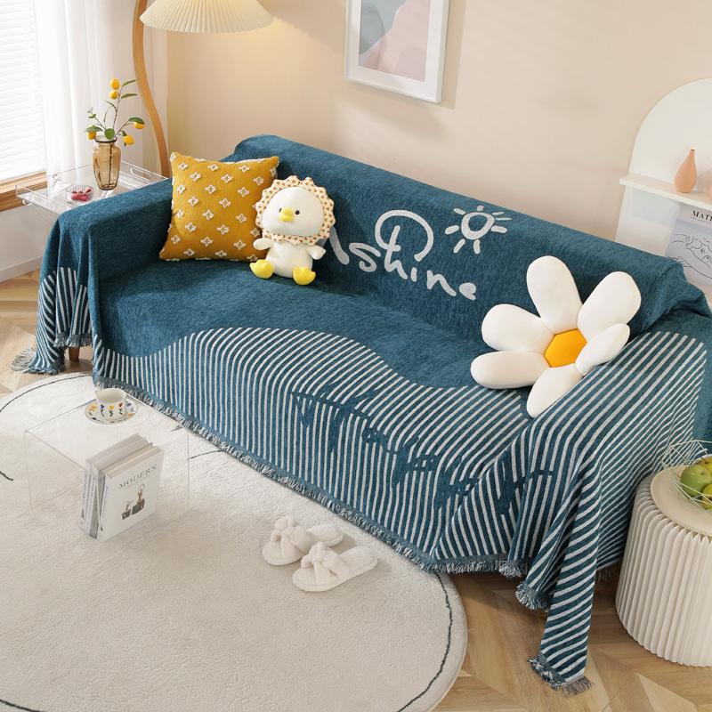 Knitting Picnic Throw Blanket Outdoor Picnic Mat Soft Sofa Blankets Towel Nap All Inclusive Couch Slipcover