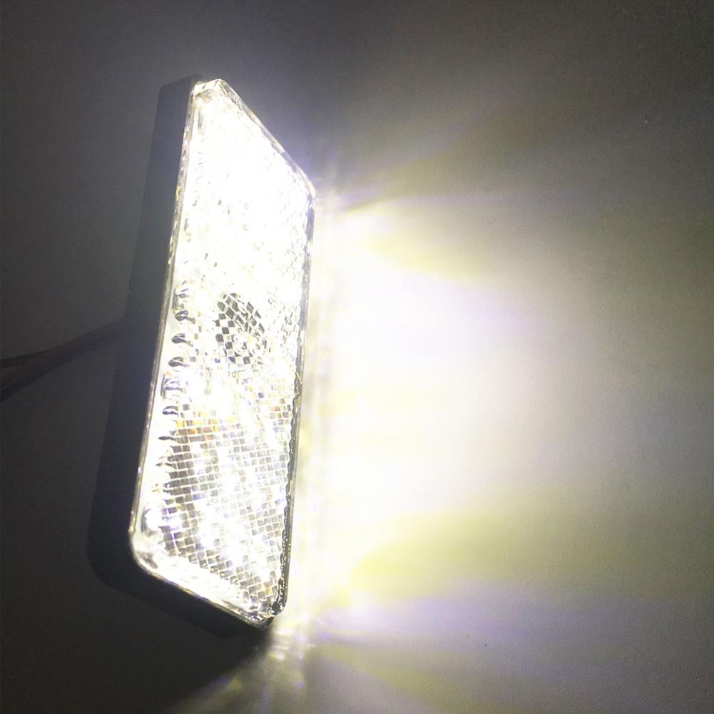Motorrad Rechteckreflektor Rücklicht Bremsleuchte Motorrad Rücklicht Auto ATV LED Reflektoren LKW Seitenwarnleuchten