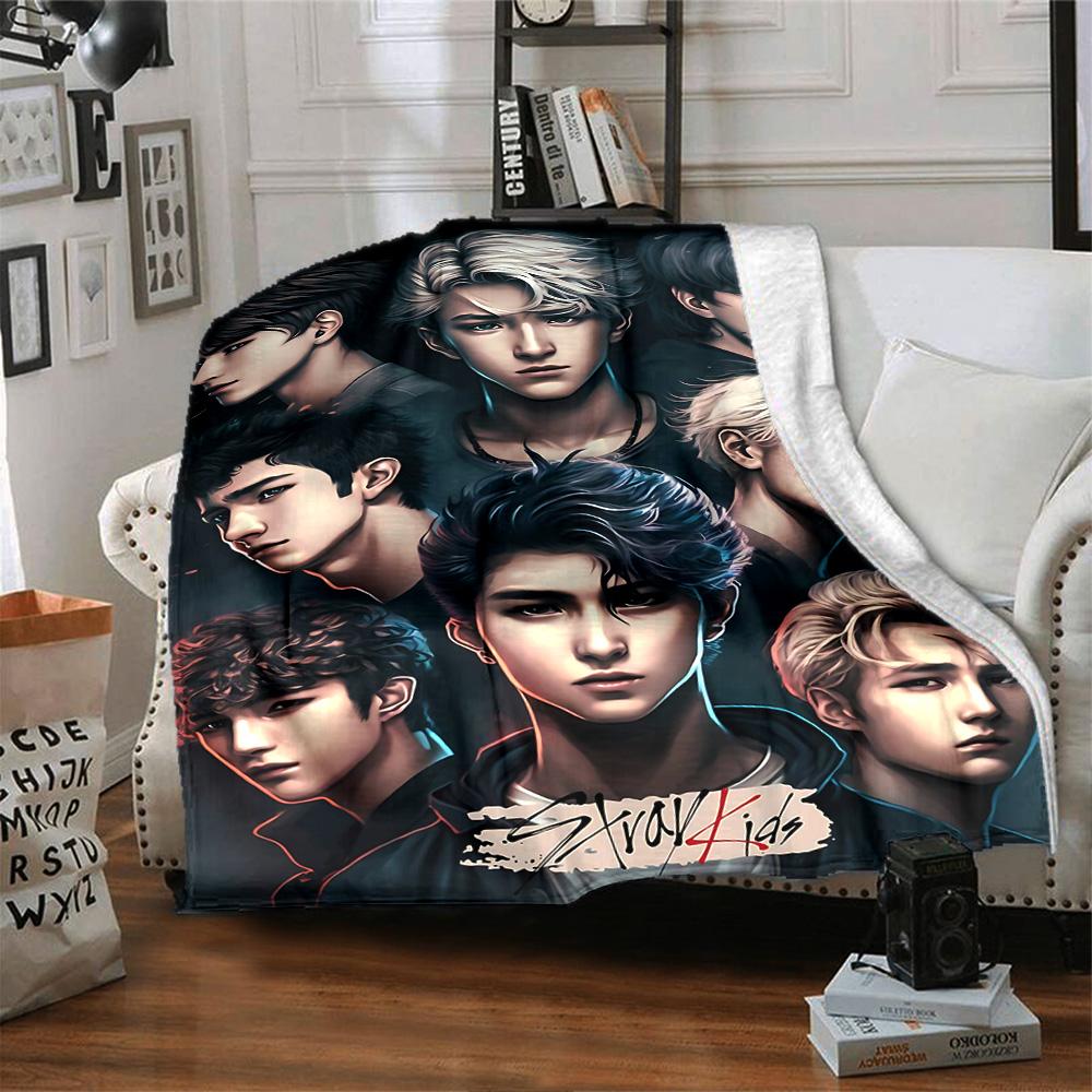 1pc Fantasy Teenage Heroes flannel Blanket for Super Soft Cute Comfort Blanket for Travel Bedding Couch Sofa Blanket Y82520