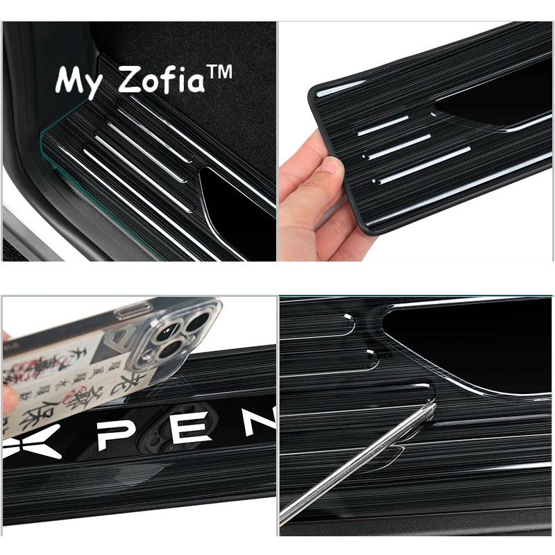 For Xpeng X9 2024 2025 Car Door stainless steel Welcome pedal trunk threshold guard plate anti-scratch protection Accessories