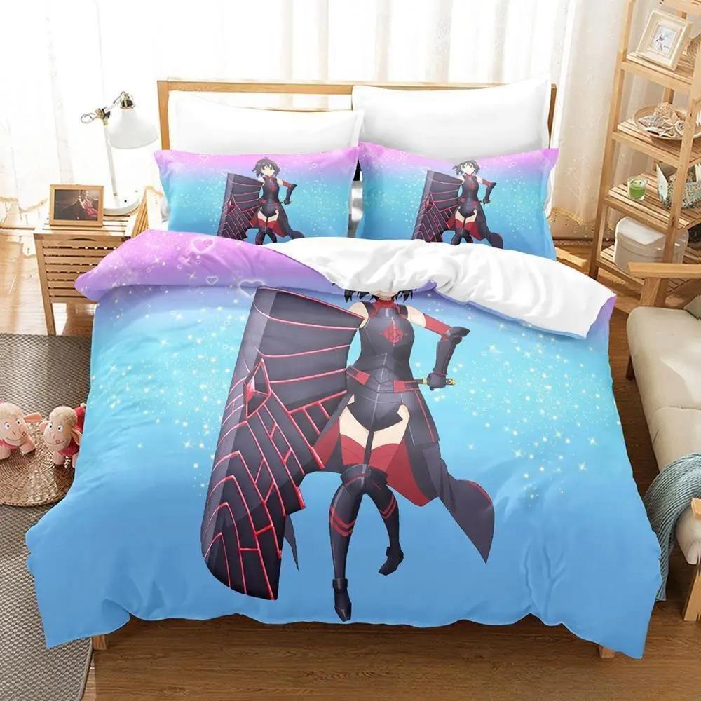 Anime BOFURI I Don’t Want To Get Hurt, So I’ll Max Out My Defense Bedding Set Single Twin Full Queen King Size Bed Set Adult Kid