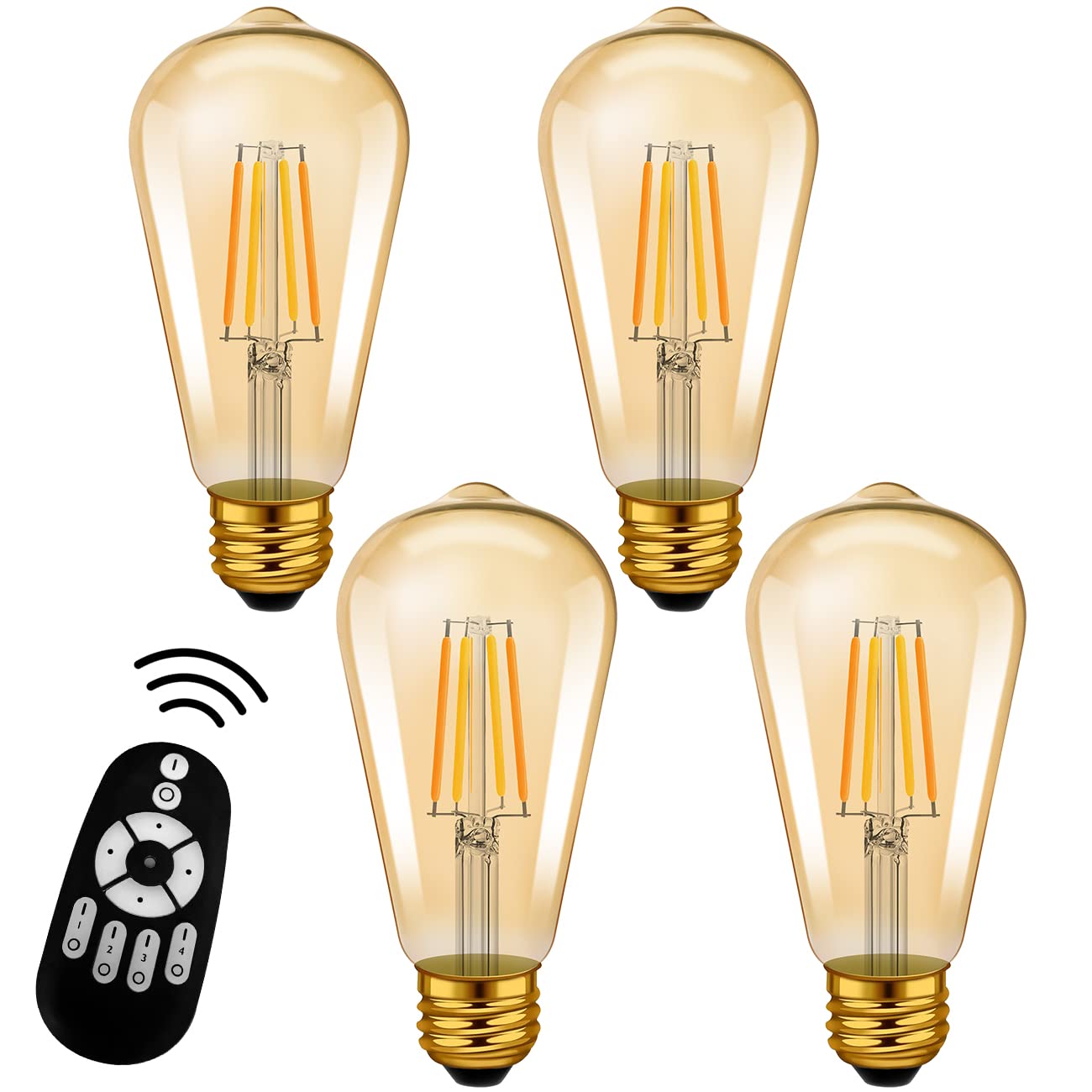 

Лампа накаливания эквивалентной мощности 60 Вт, цоколь E26, светодиодная лампа, 600 лм, диммируемая, с регулировкой цвета, пульт дистанционного управления, коричневая, потребляемая мощность 6 Вт, пульт