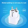 Universal EU German Conversion Plug Adapter European Germany Australia Chinese Power Socket White Travel Conversion Plug