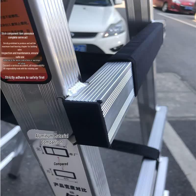Folding Aluminum Alloy A-Frame Walkable Ladder