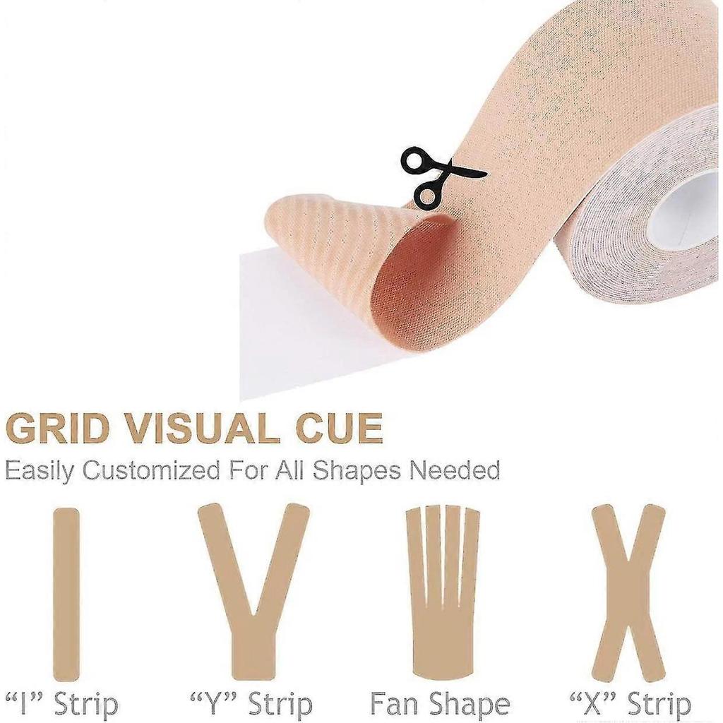 5 Pack  Sports Kinesiology Tape, Elastic Breathable Therapeutic Sports Tape Gift Y