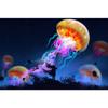 Shark Jellyfish Humpback Whale Tail Sea Turtle  Poster Print Ocean Wildlife Canvas Painting Print for Living Room Home Decor