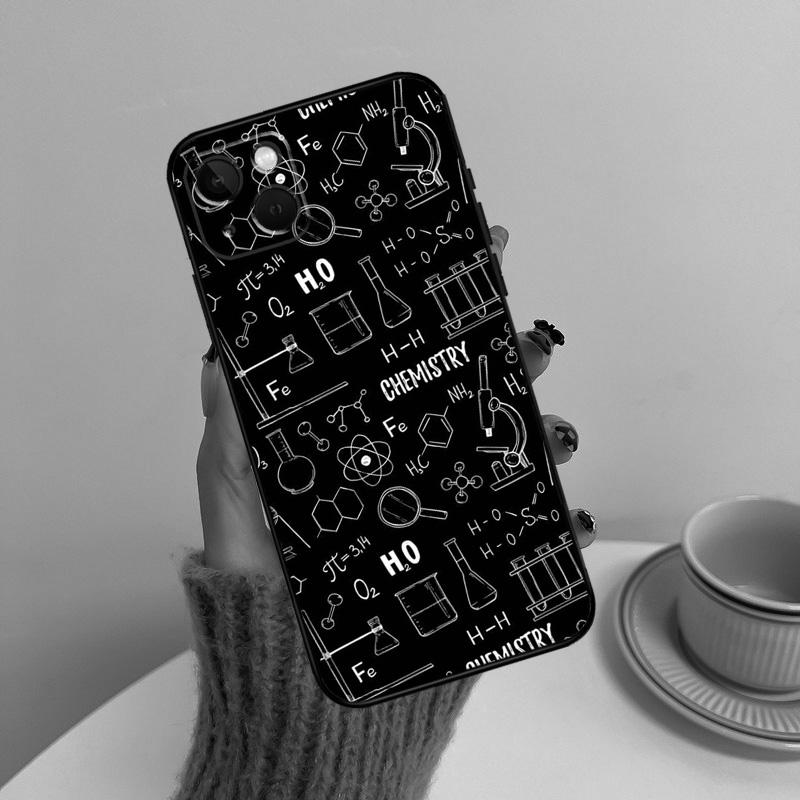 Biology and Chemistry Phone Case For iPhone 15 14 Plus 11 12 13 16 Pro Max Mini 7 8 X XR XS Max Cover