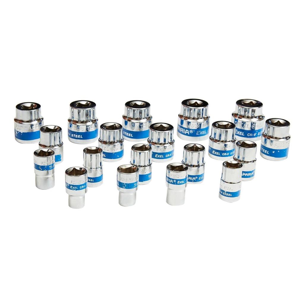 S16MXL/S16HXL 1/2-Inch Square Excel Drive Socket Set Hand Tools for Professionals (Pack of 1)