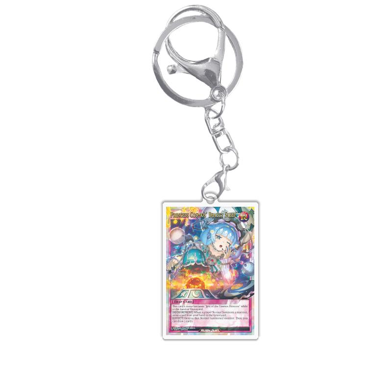 Keychains for Yugioh Rush Duel Rd Princess Cosmos Deathtacle Acrylic Pendant Backpack Ornament Decoration Anime Game Fans Gift