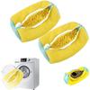 2pcs Reusable Shoe Washing Bags for Washing Machine All Shoe Types (Yellow)