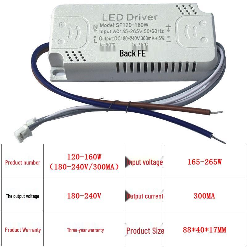 Non-Isolated Constant Current LED Driver 24W/50W Single Color Power Supply for Ceiling Lights