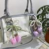 Ribbon Pearl Lace Bow Bag Accessories DIY Bag Charm Pendant Fashion Key Chains  Mobile Phone Chain