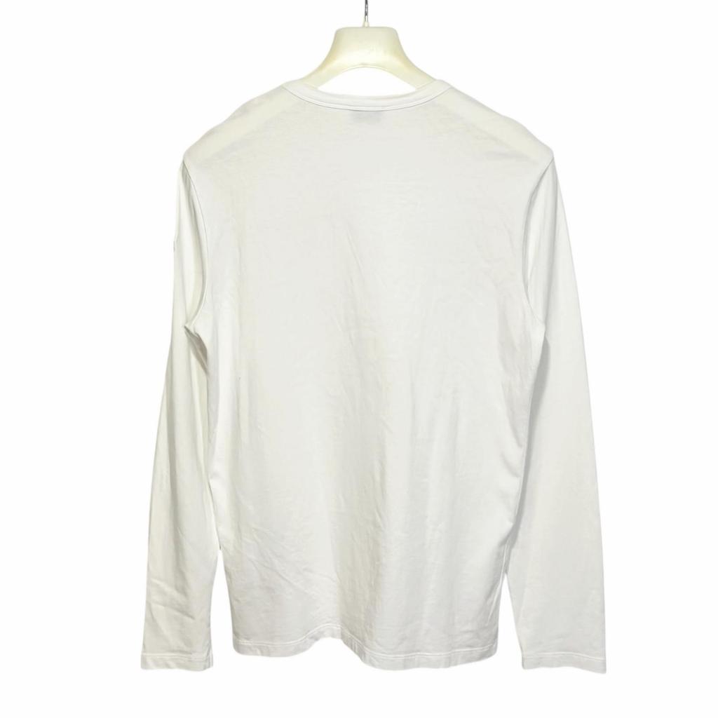 MONCLER Long-sleeved Size T-Shirt White Men's Size M Model F20918D707108390T