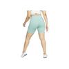 Nike Universal Journey Series Solid High-Waisted Tight Cycling Shorts Women Shorts Mineral DQ5995-309