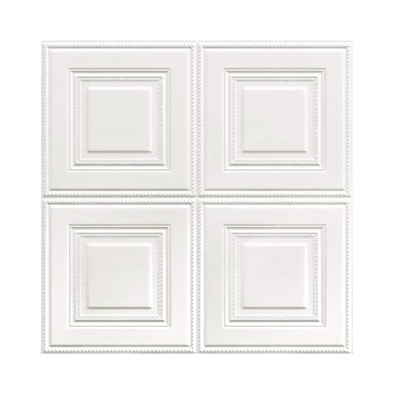 1-10pcs 70x70cm 3D Room Decor Decoration Self-adhesive Wall Stickers Foam Waterproof Anti-collision Wallpaper Ceiling Background