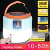 Solar Camping Lamp Rechargeable Bulb Outdoor Tent Lights Portable Emergency Lantern for Hiking Night Market