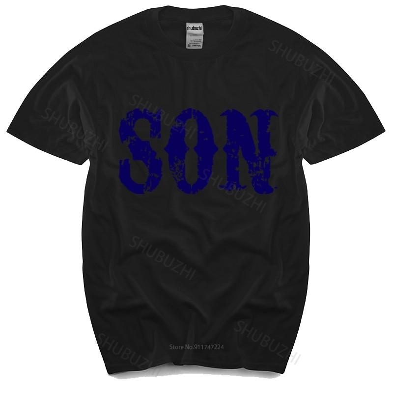 cotton tshirt men summer tees Men Son TShirtSons Gang Cut Reaper Patch Biker Anarchy Jax Bikeer fashion brand teeshirt homme