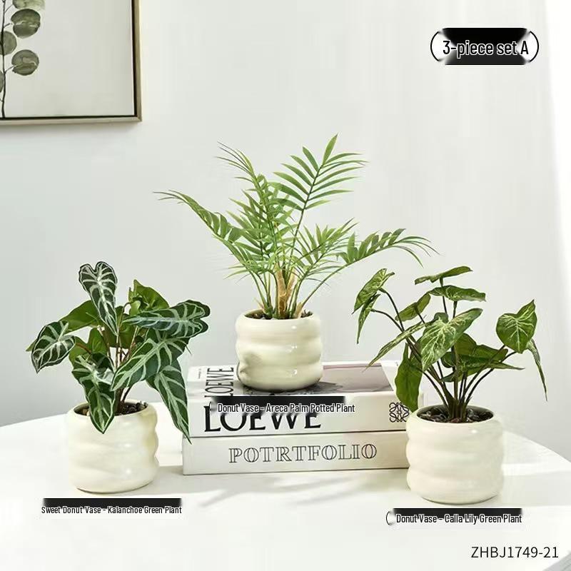 Nordic Green Artificial Potted Plant for Home or Office Decoration