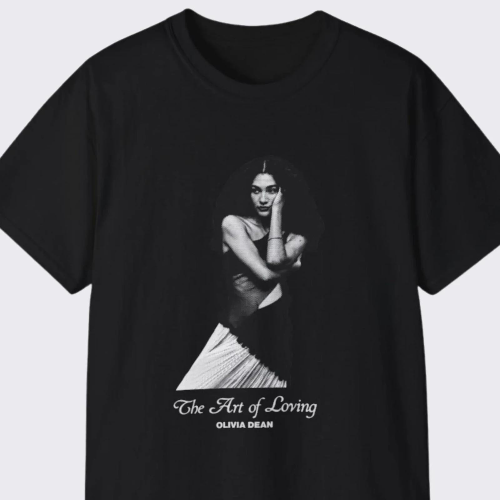 The Art of Loving Olivia Dean Merch 2025 Unisex Black SHirt BS1675 XXXL