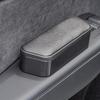Quick Install Adjustable Car Seat Storage Box Organizer Tray Armrest Cushion With Memory Foam Pad And Spacious Organizer