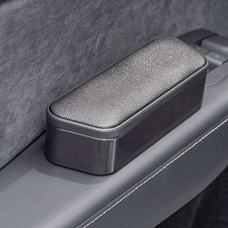 Quick Install Adjustable Car Seat Storage Box Organizer Tray Armrest Cushion With Memory Foam Pad And Spacious Organizer