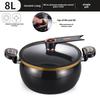 Nueva olla multifuncional de cerámica esmaltada para sopa: Olla de micropresión de gran capacidad para estofado y estofado para uso doméstico
