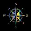 Three Ratels Car Sticker NSWE Compass Funny Car Decal Reflective 3D Stickers On Car Warning Sign Vinyl Car Styling Accessories