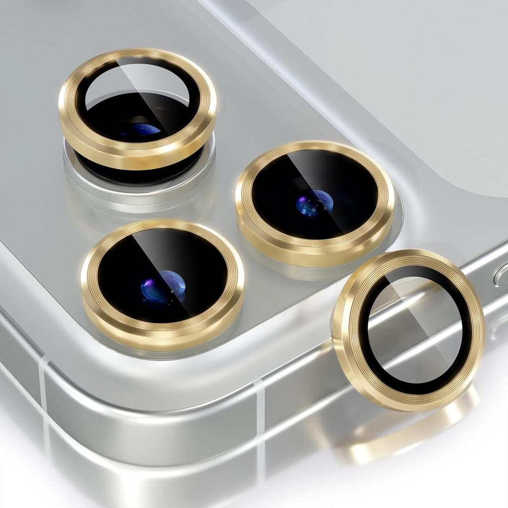 Bling Glitter Diamond Metal Frame Camera Protector for IPhone 17 Pro Max Air 17Pro Alloy Lens Tempered Glass Film Ring Cover Cap