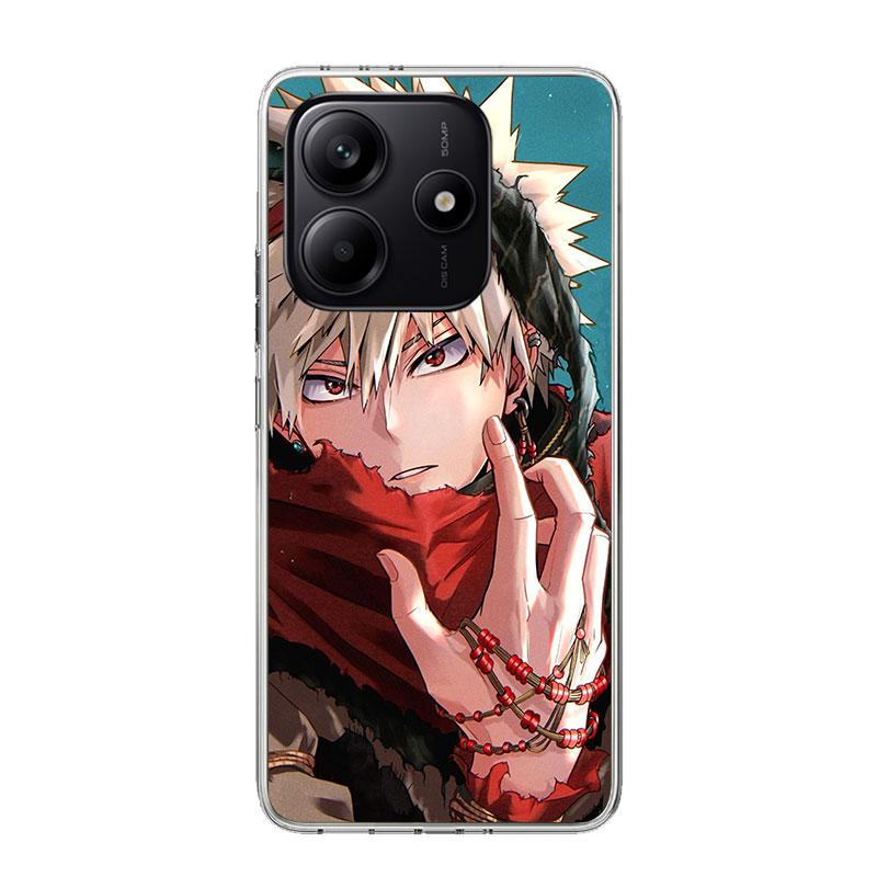 Bakugou Katsuki MHA My Hero Phone Case For Xiaomi Redmi Note 14 13 14S 12S 12 11S 11T 11E Pro Plus 10S 10 9S 9 Art Customized Co