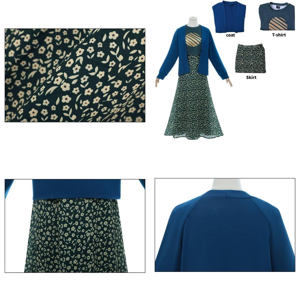 Minecraft Natalie Cosplay Costume Full Set With Satin Polyester Blend For Gaming Events