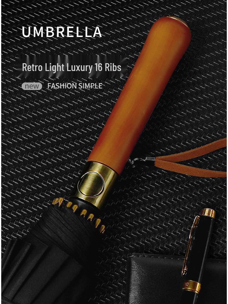 Extra Large Windproof Golf Umbrella: All-Fiber, Long Handle, Automatic, Sun & Rain Protection