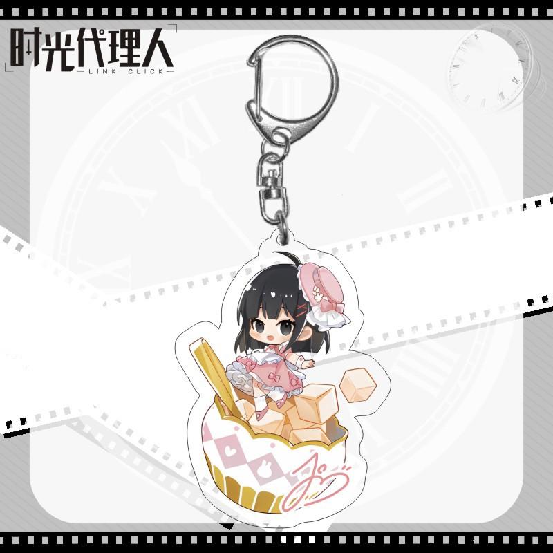 6CM Anime Link Click Shiguang Daili Ren Cosplay Schlüsselanhänger Cheng Xiaoshi Lu Guang Acryl Figur Anhänger Schlüsselanhänger Geschenk für Fans