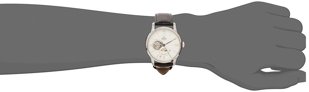 ORIENT Automatik mit Domestic Classic [ORIENT] SUN&MOON Uhr, Mechanisch, Automatisch, Herstellergarantie, RN-AS0003S, Herren, Weiß/Silber
