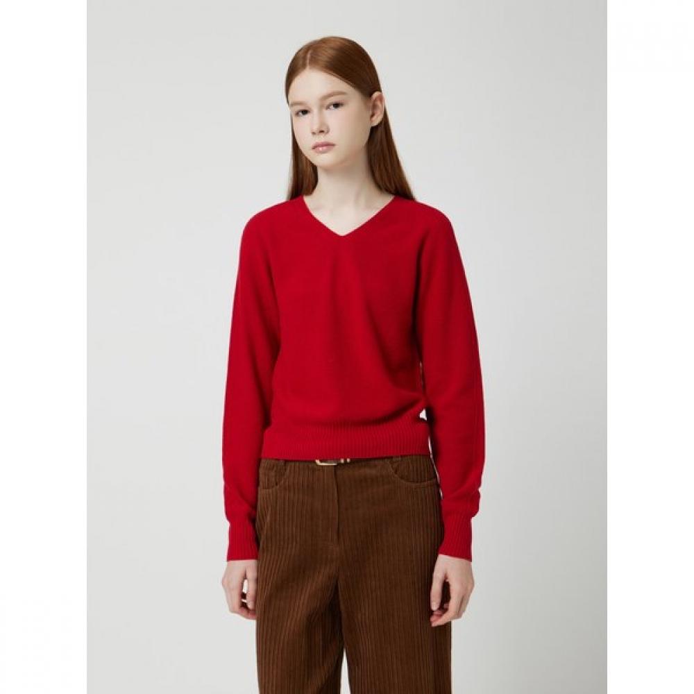 Cc Collect V Neck pulloVer C254ksk051 Red/FREE