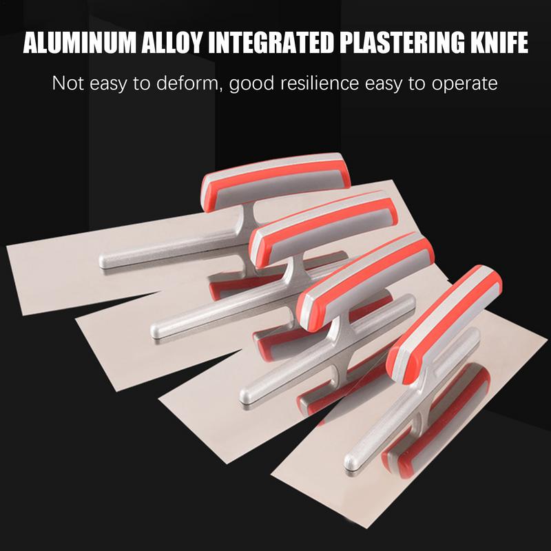 Plaster Finishing Trowel Comfort Grip Soft Handle Filling Spatula Plastering Trowel Drywall Trowels for Concrete Stucco Cement